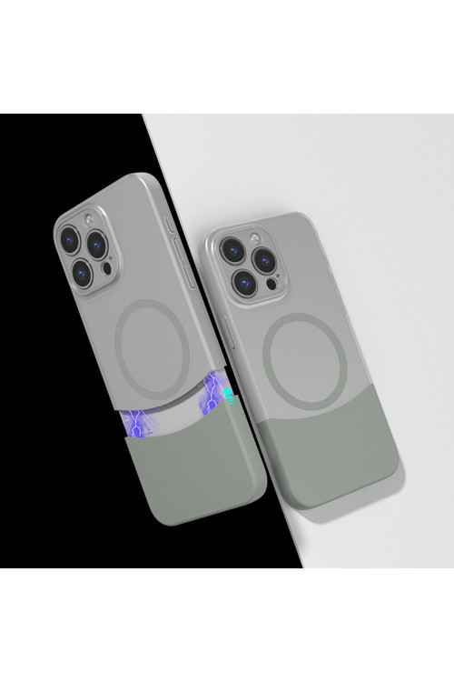 Apple İphone 16 Pro Max Kılıf Şık Tasarım Mıknatıslı Magesafe Özellikli Zr-Duble
