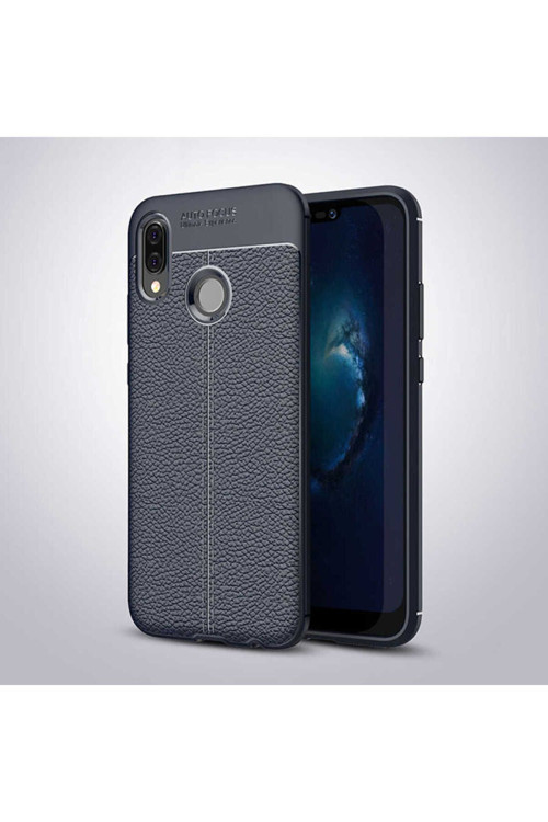 Huawei P20 Lite Kılıf Deri Görünümlü Silikon Zr-Niss