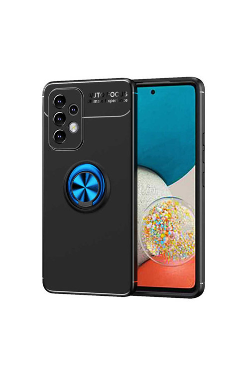 Galaxy A73 5G Kılıf Yüzüklü Standlı Silikon Kapak Zr-Ravel