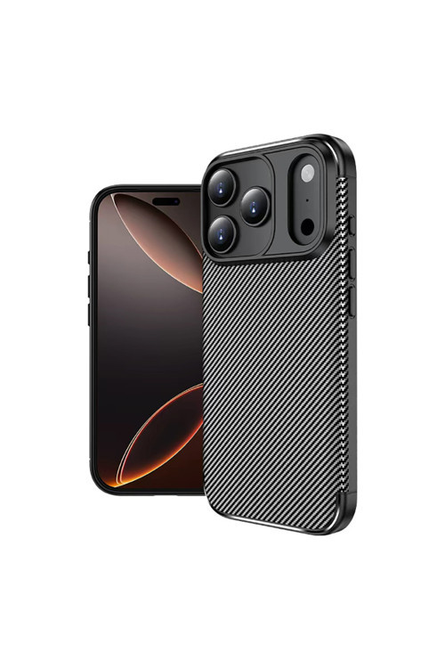 Apple İphone 17 Pro Kılıf Carbon Görünümlü Silikon Zr-Ngro