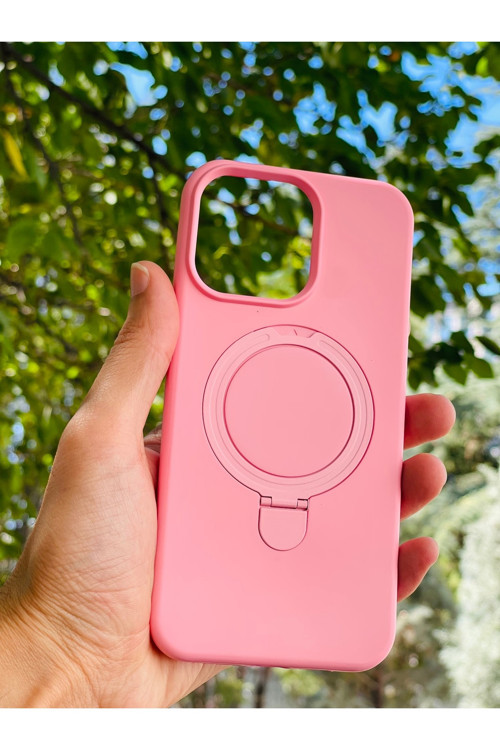 Apple İphone 16 Kılıf Mgsafe Özellikli Standlı Pastel Renkler Azn-Reggal