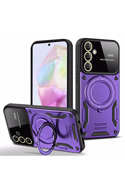 Samsung Galaxy A16 Kamera Korumalı Lensli Magesafe Standlı Azn-Joylens