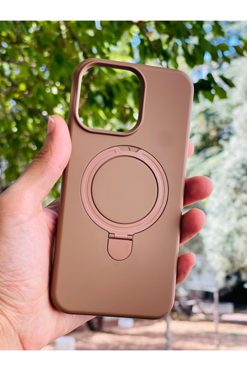 Apple İphone 14 Pro Max Kılıf Mgsafe Özellikli Standlı Pastel Renkler Azn-Reggal
