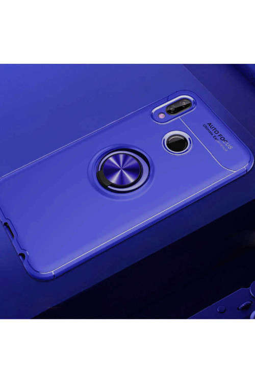 Huawei P20 Lite Kılıf Ravel Yüzüklü Silikon Kapak