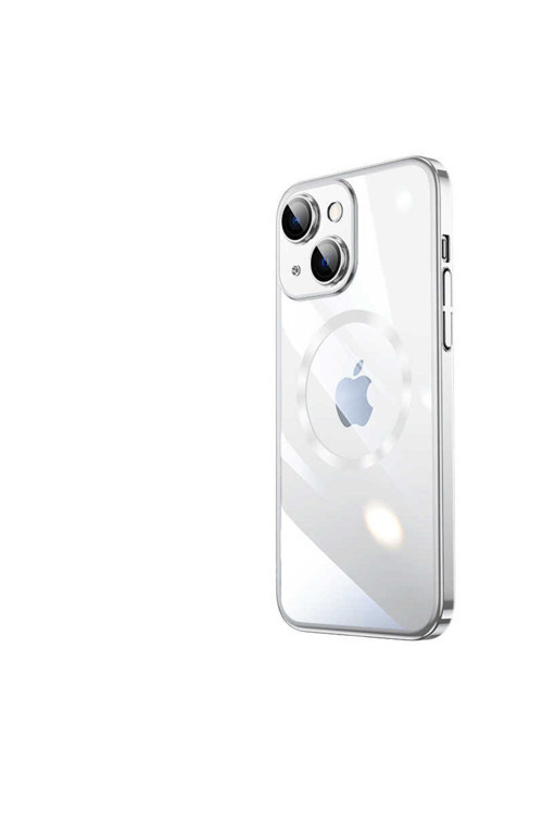 Apple İphone 14 Plus Kılıf Wireless Şarj Özellikli Sert Pc Riksos Magsafe Kapak