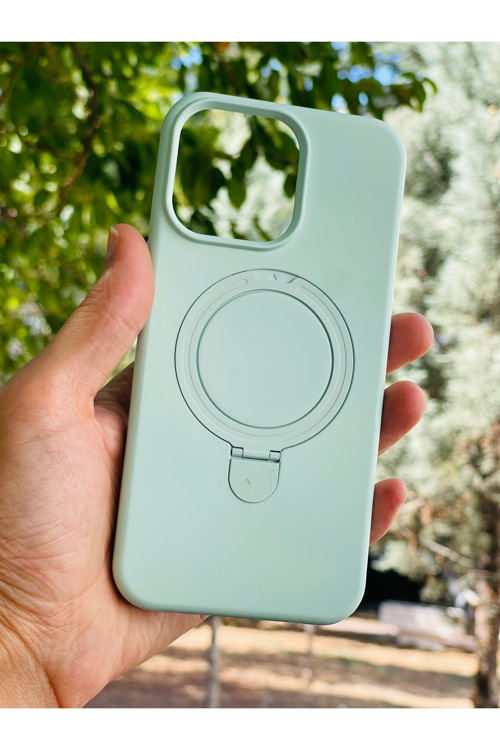 Apple İphone 14 Pro Max Kılıf Mgsafe Özellikli Standlı Pastel Renkler Azn-Reggal