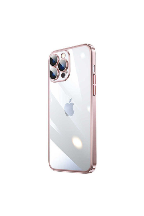 Apple İphone 14 Pro Max Kılıf Sert Pc Renkli Çerçeveli Riksos Kapak