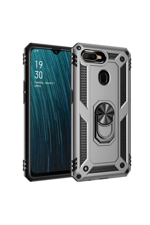 Oppo A12 Kılıf Vega Zırh Tank Tam Koruma Kapak + Kablo Koruyucu A++