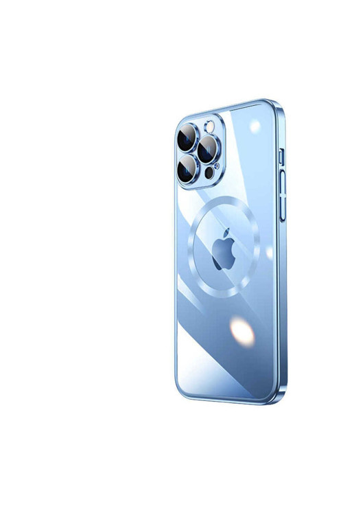 Apple İphone 13 Pro Kılıf Wireless Şarj Özellikli Sert Pc Riksos Magsafe Kapak