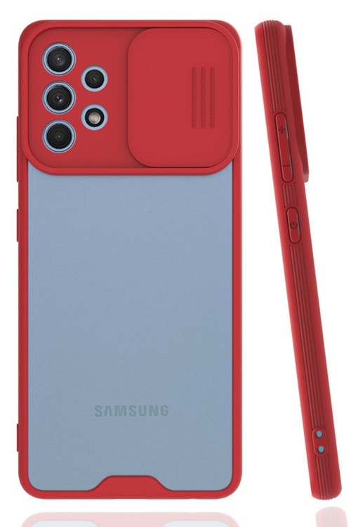 Samsung Galaxy A32 Uyumlu Sürgülü Silikon Kılıf