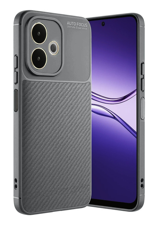Oppo A5 Pro 4G Kılıf Karbon Görünümlü Silikon Azn-Carbon