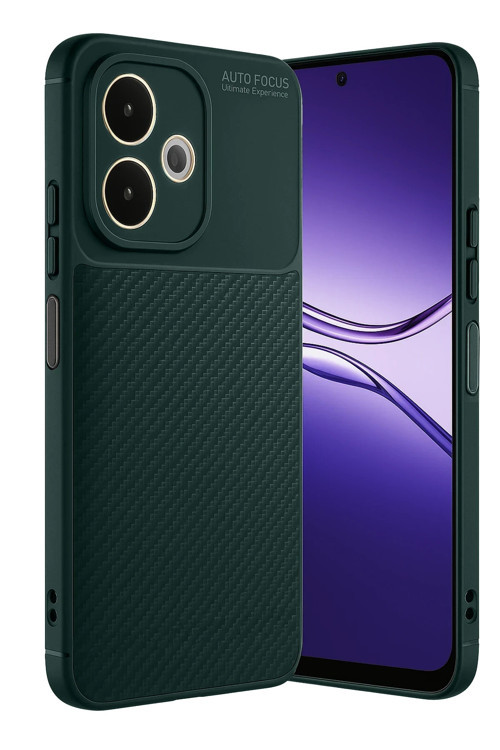 Oppo A5 Pro 4G Kılıf Karbon Görünümlü Silikon Azn-Carbon