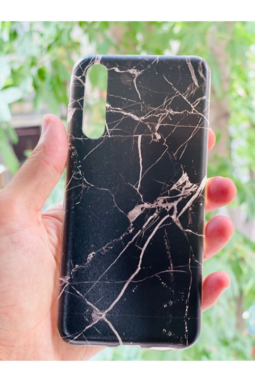 Huawei P20 Pro Kılıf Mermer Desenli Baskılı Silikon