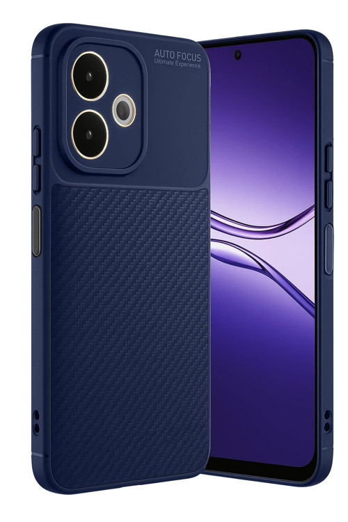 Oppo A5 Pro 4G Kılıf Karbon Görünümlü Silikon Azn-Carbon