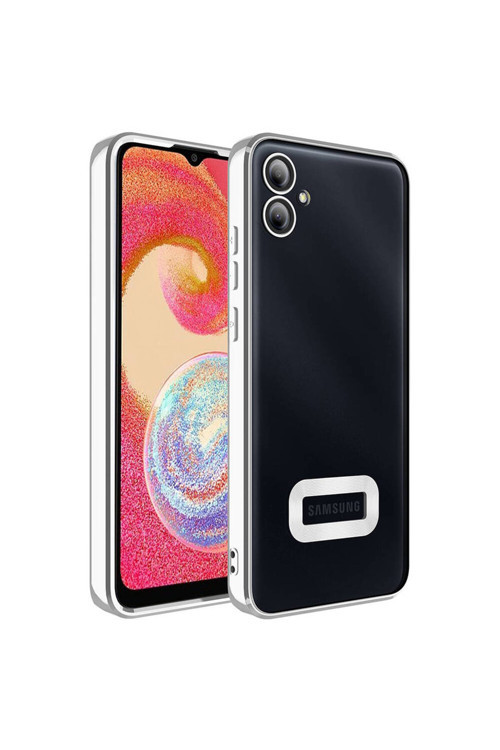 Samsung Galaxy A05 Kılıf Kamera Korumalı Logo Gösteren Silikon Zr-Omega