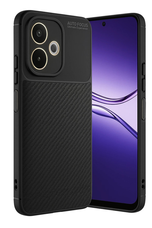 Oppo A5 Pro 4G Kılıf Karbon Görünümlü Silikon Azn-Carbon