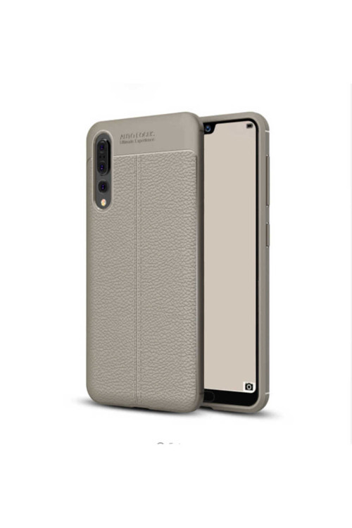 Huawei P20 Pro Kılıf Deri Görünümlü Silikon Zr-Niss