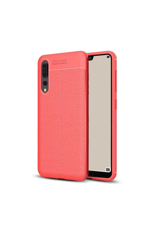 Huawei P20 Pro Kılıf Deri Görünümlü Silikon Zr-Niss