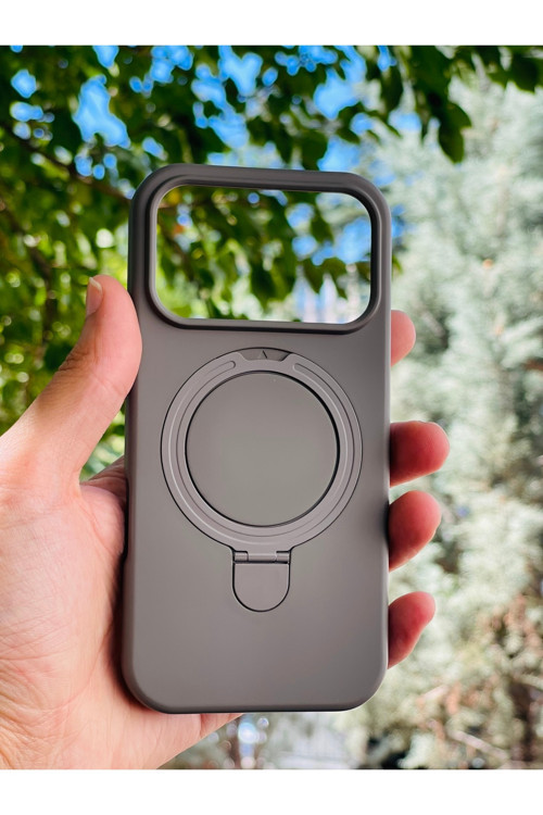 Apple İphone 17 Pro Kılıf Mgsafe Özellikli Standlı Pastel Renkler Azn-Reggal