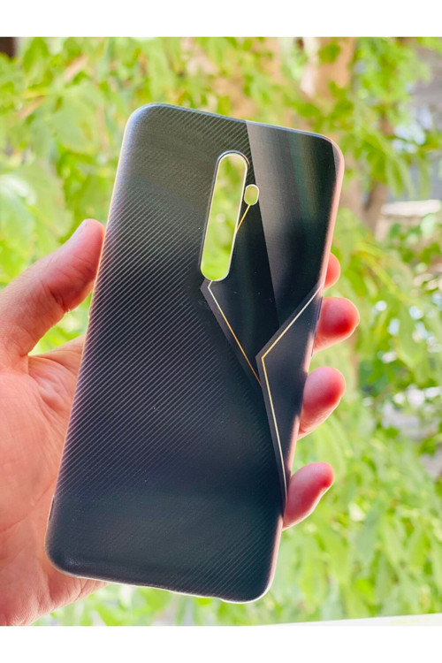 Oppo Reno 2Z Kılıf Black Line Desenli Baskılı Silikon