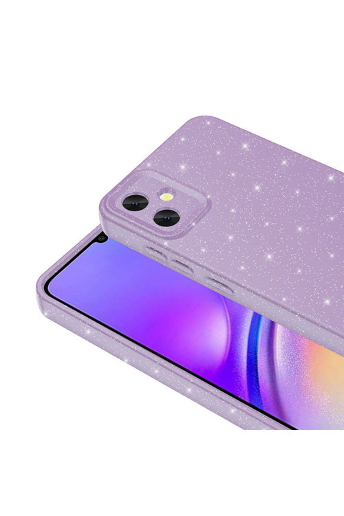 Samsung Galaxy A05 Kılıf Kamera Korumalı Simli Lüks Zr-Koton