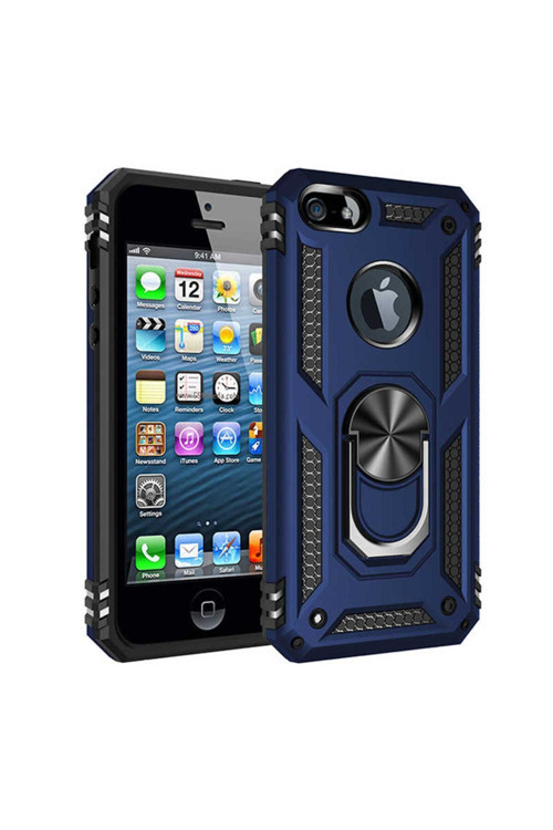 Apple Iphone 5S Kılıf Vega Zırh Tank Tam Koruma Kapak + Kablo Koruyucu + Ekran Koruyucu