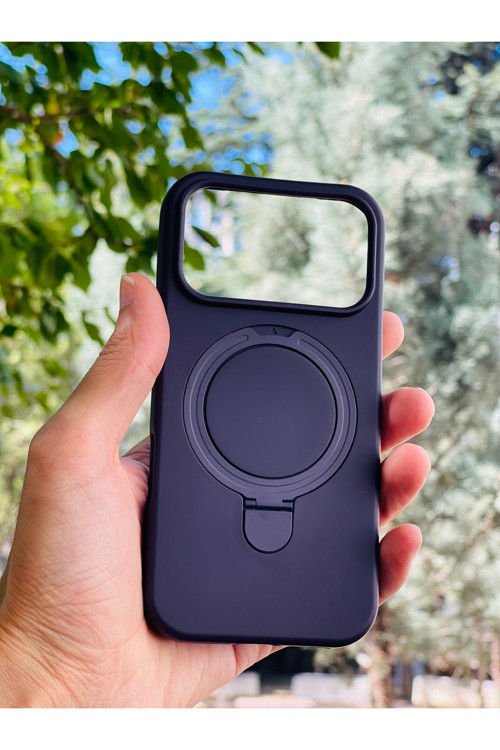 Apple İphone 17 Pro Kılıf Mgsafe Özellikli Standlı Pastel Renkler Azn-Reggal