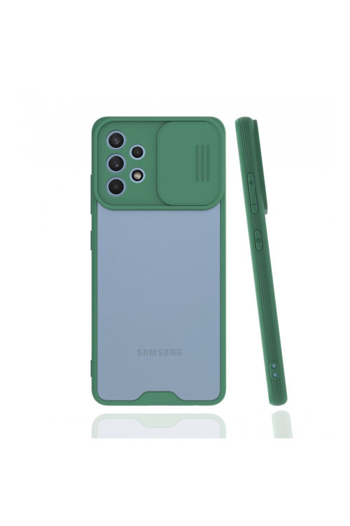 Samsung Galaxy A32-4G Kılıf Sürgülü Kamera Korumalı Azn-Platinlens