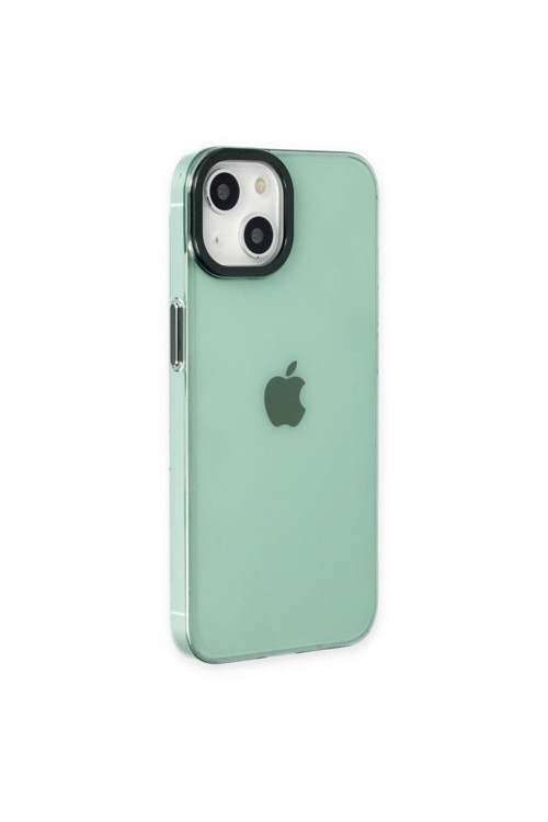 Apple Iphone 13 Kılıf Anka Pc Sert Silikon Kapak + Kablo Koruyucu + Ekran Koruyucu
