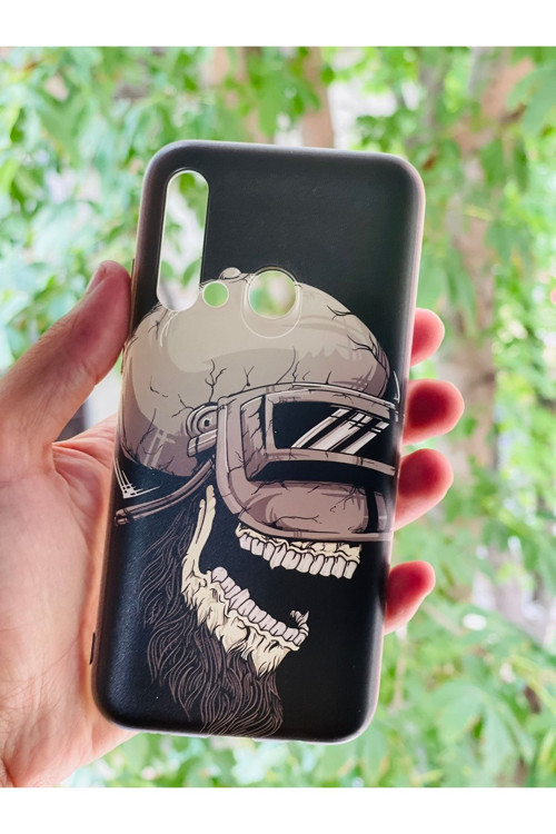 P20 Lite 2019 Kılıf Kurukafa Desenli Baskılı Silikon