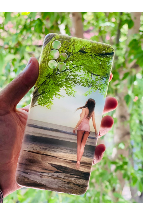 Samsun Galaxy M51 Kılıf Kız Desenli Baskılı Silikon