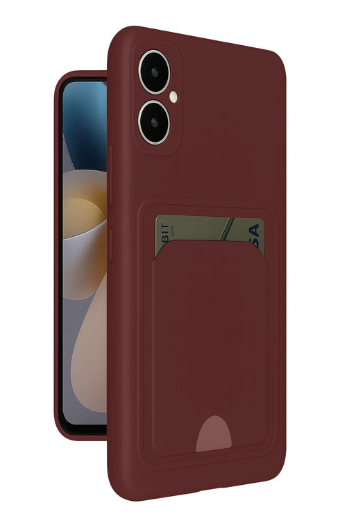 Samsung Galaxy A05 Kılıf Kartlıklı Soft Silikon Azn-Kelvin