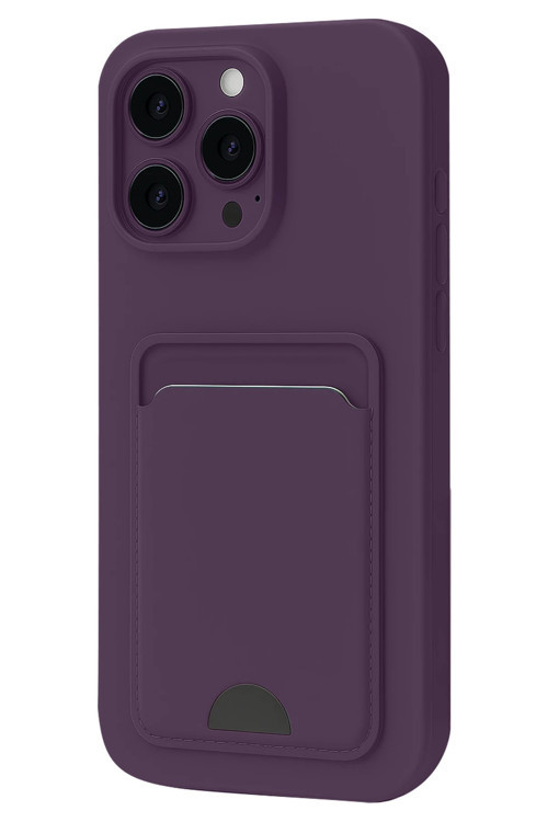 Apple İphone 16 Plus Kılıf Kartlıklı Soft Silikon Azn-Kelvin