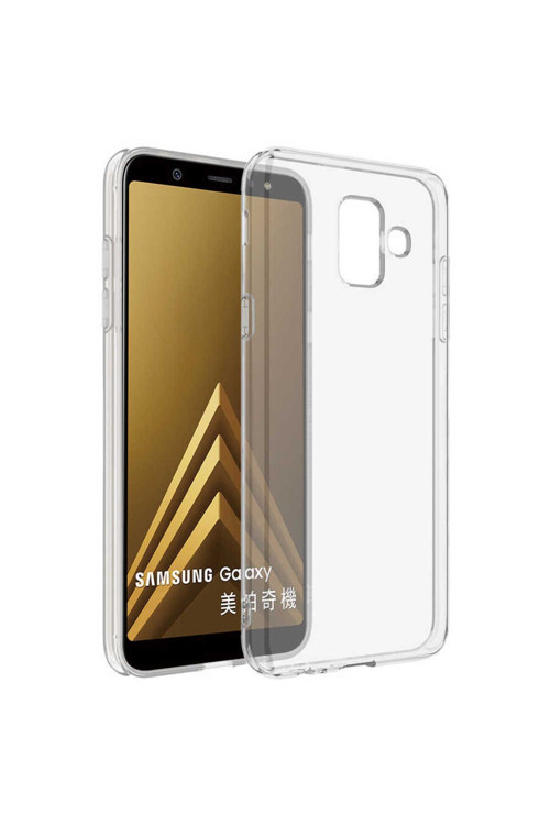 Samsung Galaxy J6 Plus Kılıf Şeffaf İnce Esnek Silikon Kılıf Süper