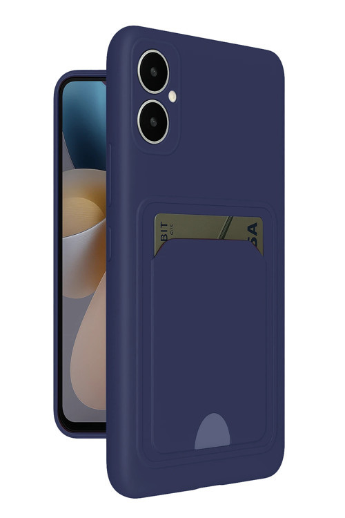 Samsung Galaxy A05 Kılıf Kartlıklı Soft Silikon Azn-Kelvin