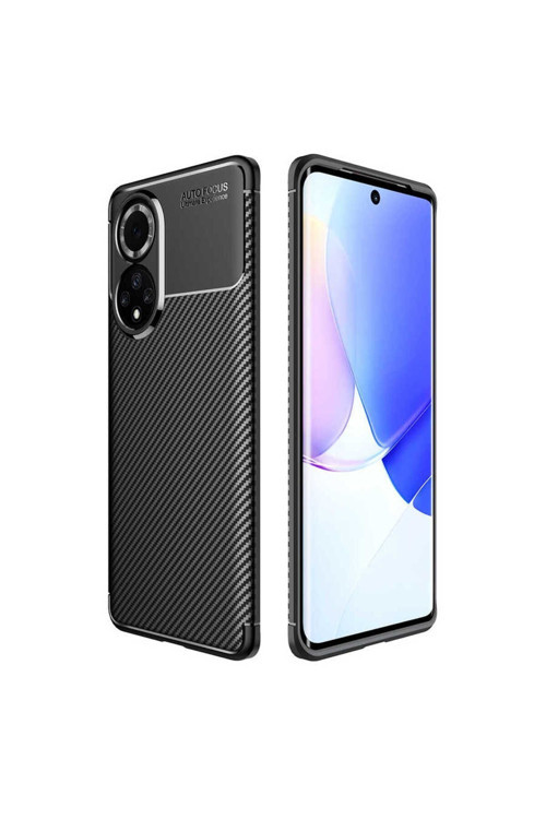 Huawei Honor 50 Kılıf Karbon Görünümlü Silikon Zr-Negro