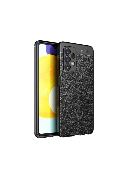 Samsung Galaxy A23 Uyumlu Kılıf Deri Görünümlü Silikon Zr-Niss