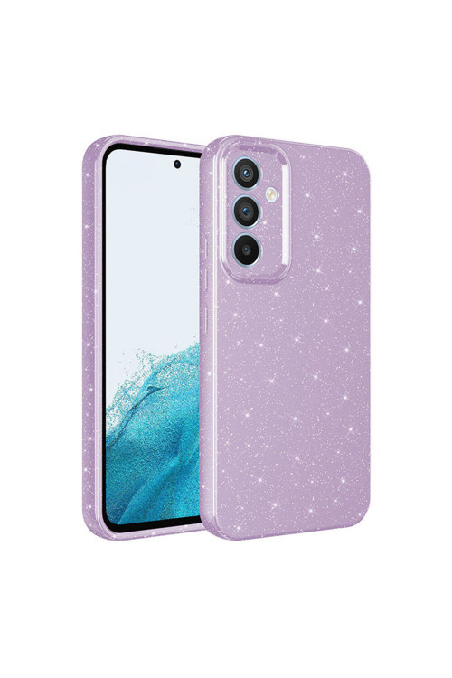 Samsung Galaxy A35-5G Kılıf Kamera Korumalı Simli Lüks Zr-Koton
