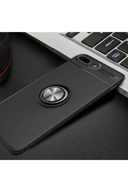 Apple İphone 8 Plus Kılıf Ravel Yüzüklü Silikon Kapak