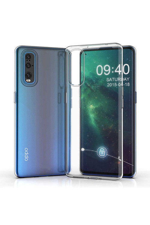 Oppo Reno 3 Pro 5G Kılıf Şeffaf İnce Esnek Silikon Kılıf Süper