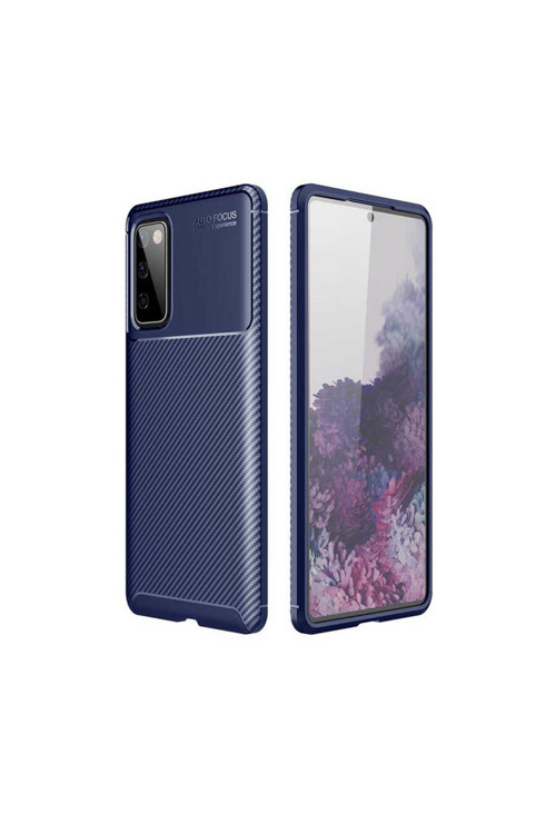 Samsung Galaxy S20 Fe Kılıf Karbon Görünümlü Silikon Kılıf Zr-Ngro