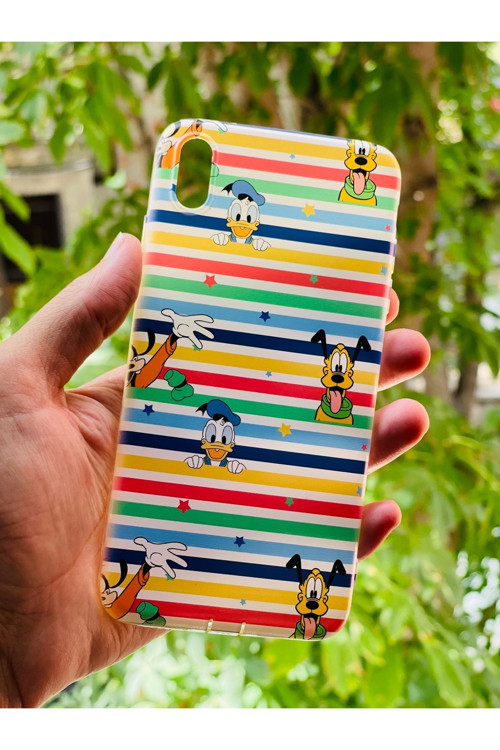 İphone Xs Max Uyumlu Kılıf Animax Dafy Desenli Baskılı Silikon