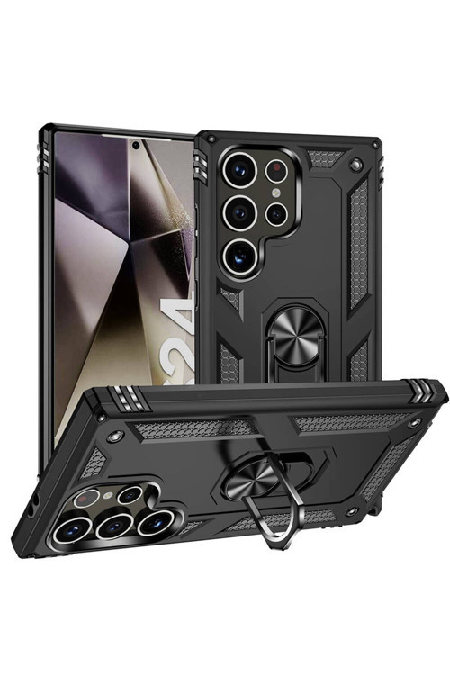 Samsung Galaxy S24 Ultra Kılıf Standlı Tank Kapak Zr-Vega