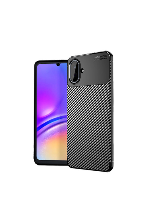 Samsung Galaxy A07 Kılıf Karbon Görünümlü Silikon Zr-Ngr