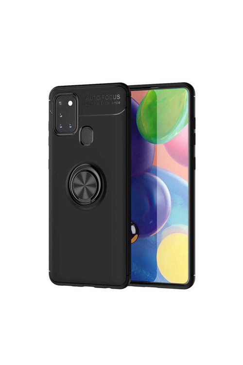 Samsung Galaxy M31 Kılıf Ravel Yüzüklü Standlı Silikon Kapak
