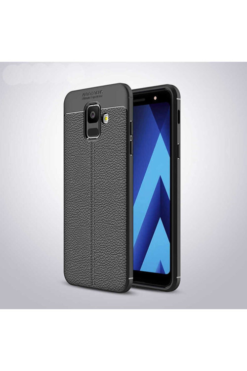 Samsung Galaxy A6 2018 Kılıf Deri Görünümlü Silikon Zr-Niss