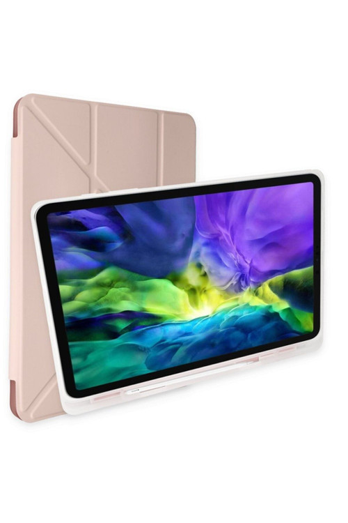 Samsung Galaxy Sm-T970 Tab S7 Plus 12.4 Kılıf Uyku Modlu Kalemlikli Kalem Bölmeli Mars