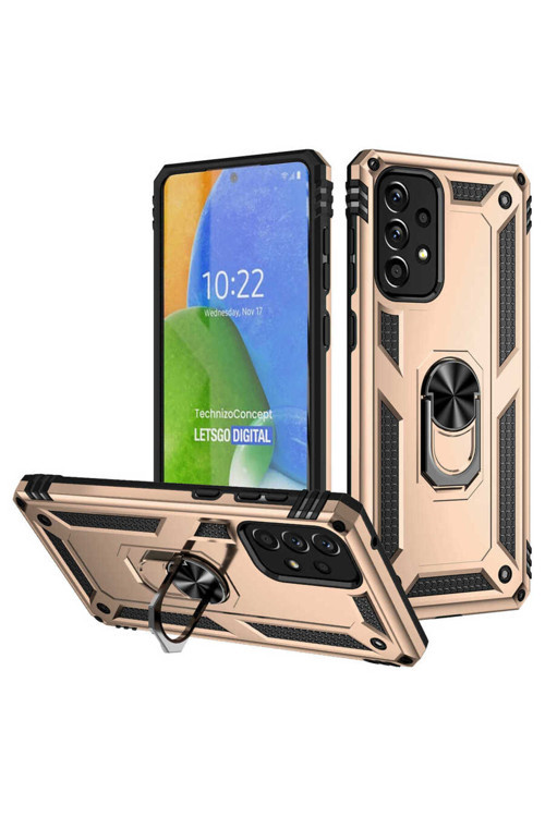 Samsung Galaxy A73 5G Kılıf Standlı Tank Kapak Zr-Vega