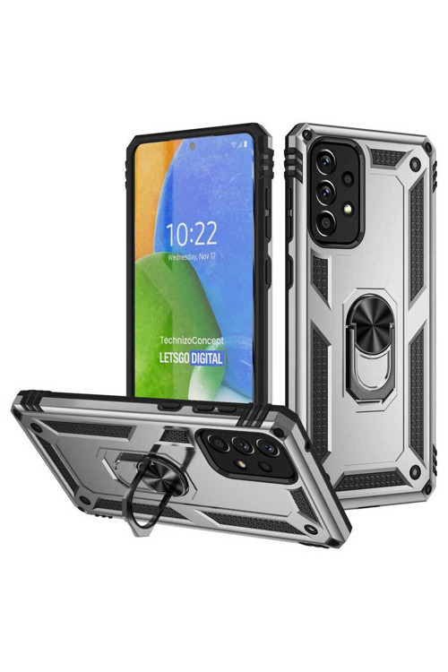 Samsung Galaxy A73 5G Kılıf Standlı Tank Kapak Zr-Vega