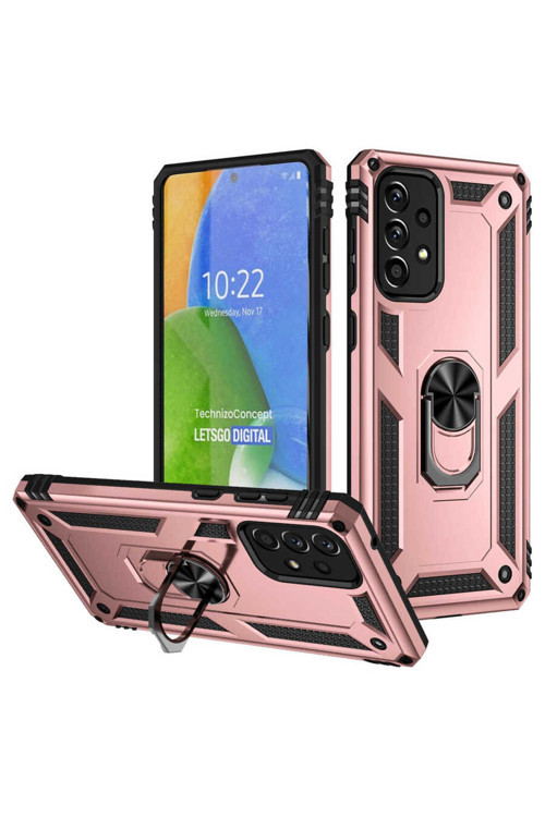 Samsung Galaxy A73 5G Kılıf Standlı Tank Kapak Zr-Vega